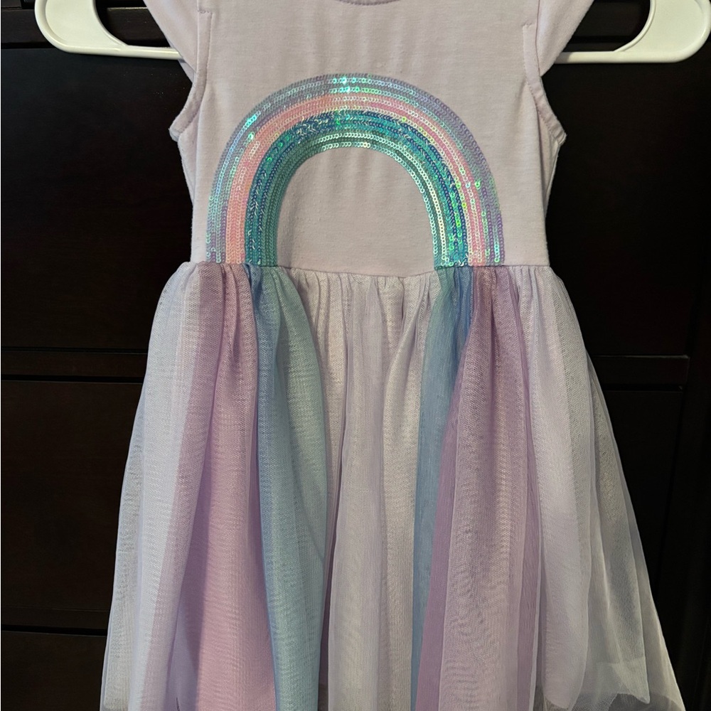 Zunie Sequin Rainbow Dress - Pink, Purple, and Blue